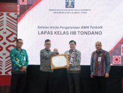 Lapas Tondano Raih Tiga Penghargaan di Refleksi Akhir Tahun Kanwil Kementerian Hukum Sulut