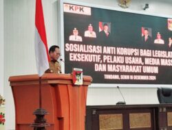 Sosialisasi Anti Korupsi, Penjabat Bupati Noudy Tendean Ajak Semua Pihak Bersinergi