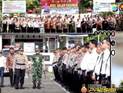 Kapolres Minahasa Pimpin Apel Gelar Pasukan Operasi Lilin Samrat 2024