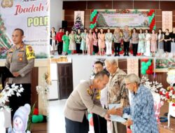 Perayaan Natal di Polres Minahasa, Kapolres Ingatkan Pentingnya Peran Keluarga Dukung Tugas Kepolisian