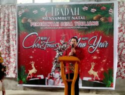 Menyambut Natal dengan Kasih, Pemdes Touliang Kecamatan Kakas Barat Gelar Ibadah Penuh Makna