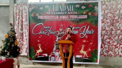 Menyambut Natal dengan Kasih, Pemdes Touliang Kecamatan Kakas Barat Gelar Ibadah Penuh Makna