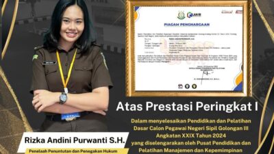 Kejari Minahasa Apresiasi Prestasi Gemilang Rizka Andini, Inspirasi bagi Generasi Muda Aparatur Negara