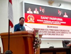 Penjabat Bupati Noudy Tendean Ikuti Rapat Paripurna DPRD Pengesahan Bupati dan Wakil Bupati Minahasa Terpilih